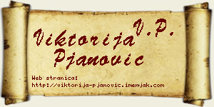 Viktorija Pjanović vizit kartica